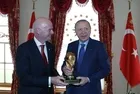 Başkan Erdoğan FIFA Başkanı Gianni Infantino'yu kabul etti: Dünya Kupası İstanbul'da