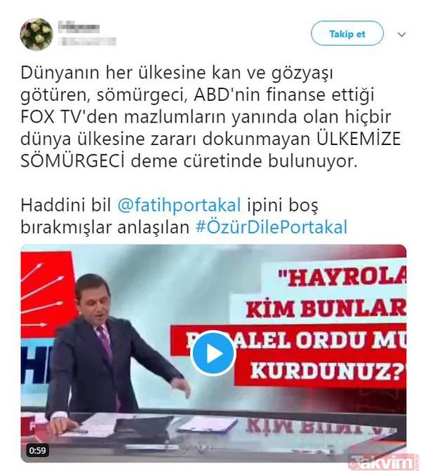 ABD'li Fox TV'nin sunucusu Fatih Portakal, Türkiye'yi emperyalistlikle suçladı! Küstah sözlerine tepki yağdı - 11