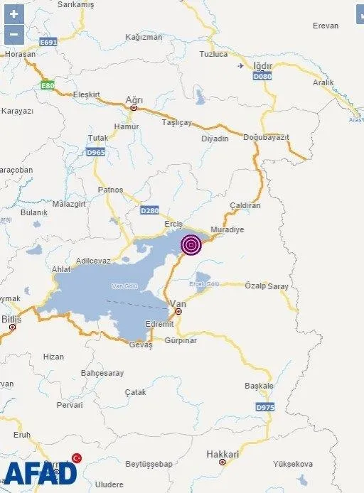 SON DAKİKA DEPREM: Van'ın Tuşba ilçesinde 4.7 büyüklüğünde deprem-4