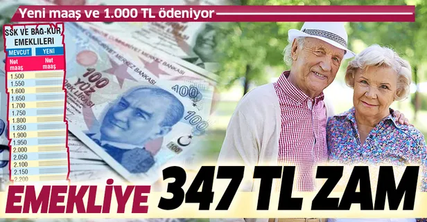 Emekliye 347 TL zam | 2020 SSK SGK ve Bağ-Kur güncel emekli maaşı ne kadar olacak?-1