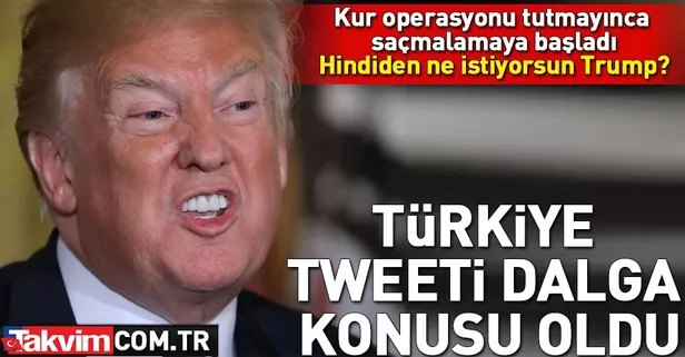 Trump'ın Türkiye tweeti alay konusu oldu