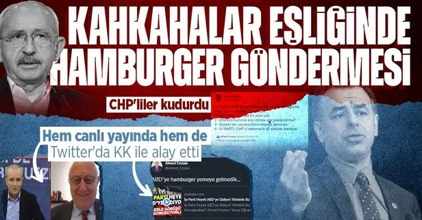 CHP sonrası ABD’ye icazet turuna çıkan İYİ Parti’de Ahmet Erozan Kemal Kılıçdaroğlu’yla adeta alay etti: Hamburger yemeye gelmedik