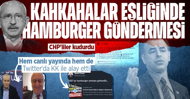 CHP sonrası ABD'ye icazet turuna çıkan İYİ Parti'de Ahmet Erozan Kemal Kılıçdaroğlu'yla adeta alay etti: Hamburger yemeye gelmedik