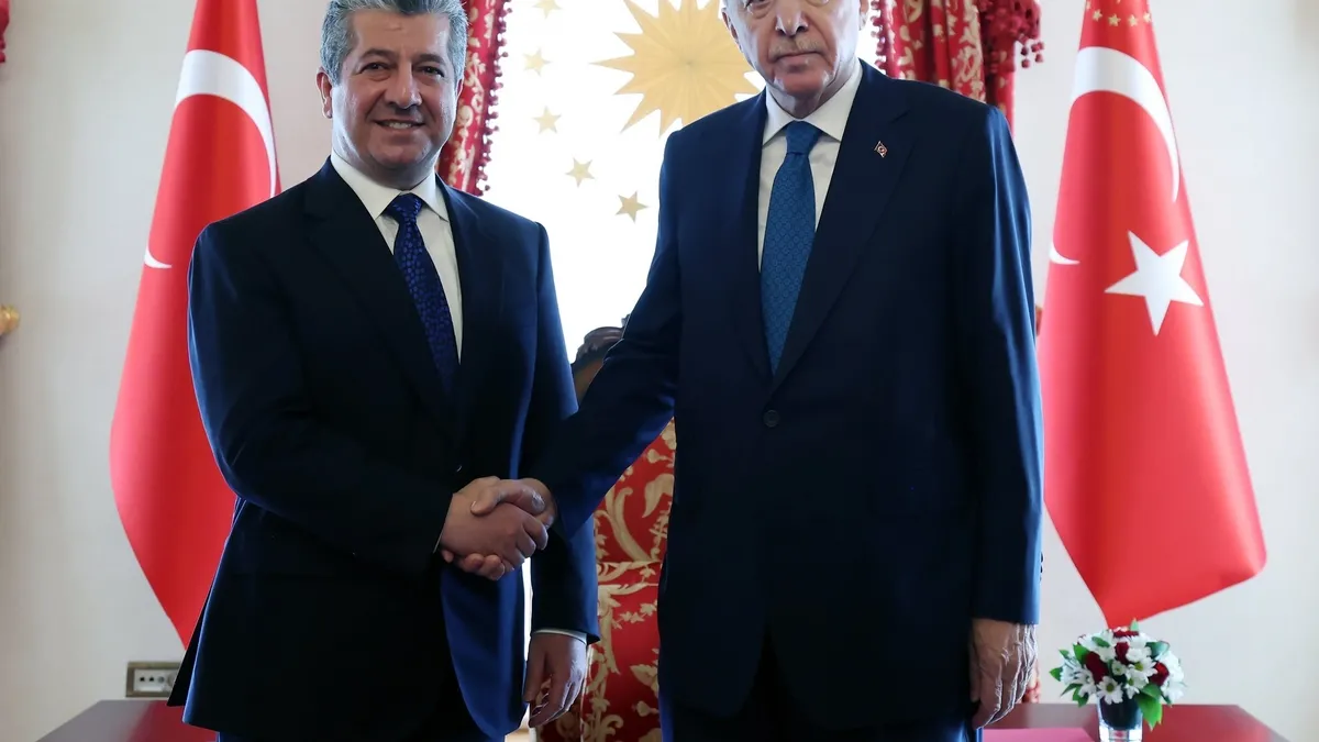 Başkan Erdoğan, Mesrur Barzani’yi kabul etti: Kalkınma Yolu ve terörle mücadele masada