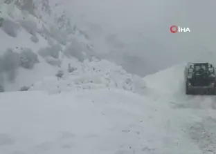 Hakkari-Şırnak kara yoluna çığ düştü