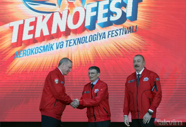 Azerbaycan'ın başkenti Bakü'de TEKNOFEST heyecanı! Gökyüzüne ay-yıldız çizildi - 41