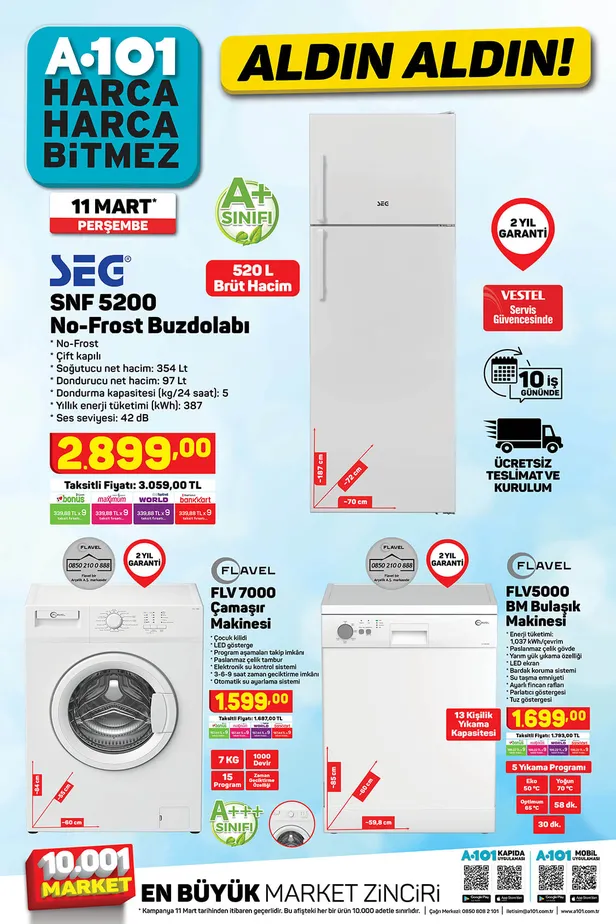 A101 aktüel ürünler kataloğu 11 Mart 2021 yine dopdolu! A101 Aldın Aldın’da Redmi 9 cep telefonu kampanyası!-3