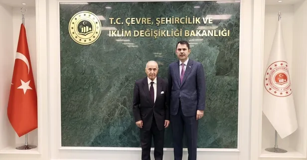 Çevre Şehircilik ve İklim Değişikliği Bakanı Murat Kurum eski TBMM Başkanlarından Hikmet Çetin ile görüştü