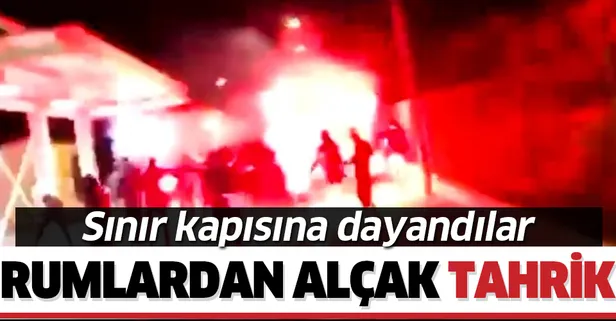 Son dakika: Rumlardan alçak tahrik! Sınır kapısına dayandılar