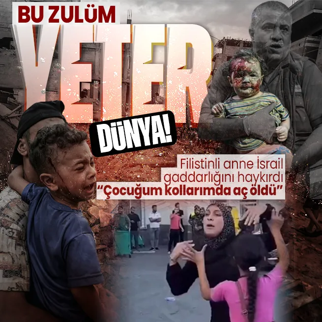 İsrail çocukları katlediyor! Filistinli annenin feryadı yürekleri dağladı