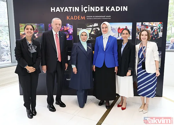Başkan Erdoğan ve eşi Emine Erdoğan New York'ta KADEM'in fotoğraf sergisini gezdi - 1