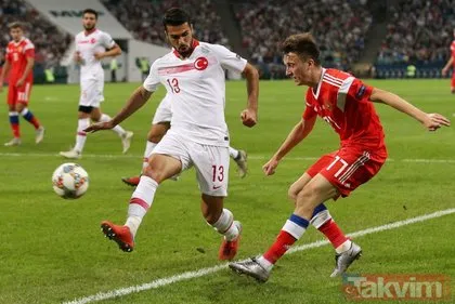 A Milli Takımımız, UEFA Uluslar Ligi’ndeki üçüncü maçında Rusya’ya 2-0 mağlup oldu