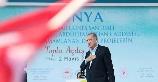 Karapınar Güneş Enerjisi Santrali tam kapasite üretime başladı! Başkan Erdoğan’dan önemli açıklamalar: Kalyon’a teşekkür