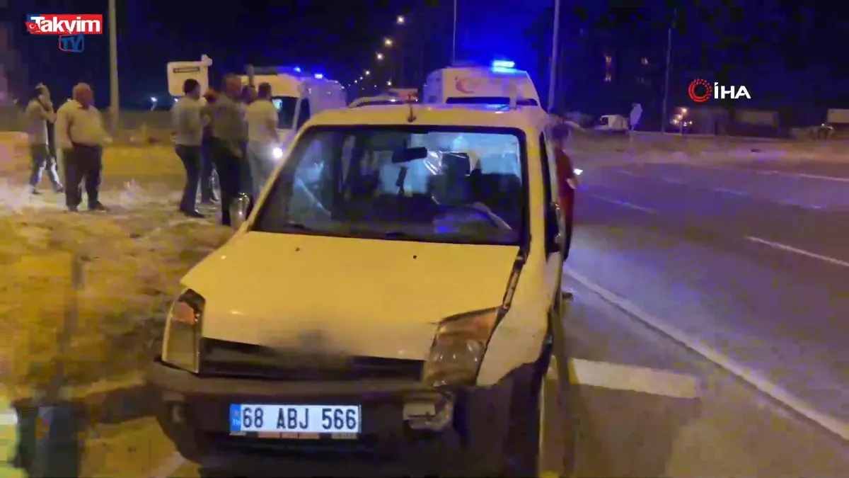 Kavşakta feci çarpışma: 1 yaralı