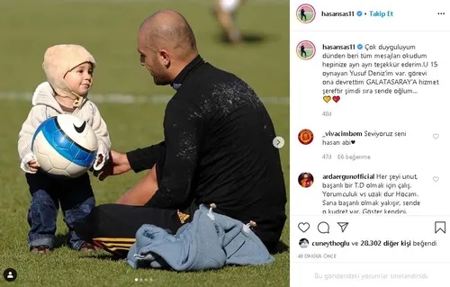 Galatasaray'daki görevinden istifa etmişti! Hasan Şaş'tan duygusal paylaşım: Şimdi sıra sende oğlum-3