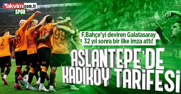 Galatasaray Fenerbahçe’yi 3 golle devirdi!
