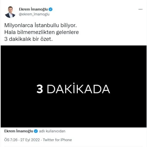 ibb-baskani-ekrem-imamoglunun-3-dakikada-3-yil-algisi-patladi-iste-chpli-ibbnin-3-yilda-istanbullulara-yasatti-1664373586771.jpg İBB Başkanı Ekrem İmamoğlu'nun '3 dakikada 3 yıl' algısı patladı! İşte CHP’li İBB’nin 3 yılda İstanbullulara yaşattıkları…-1