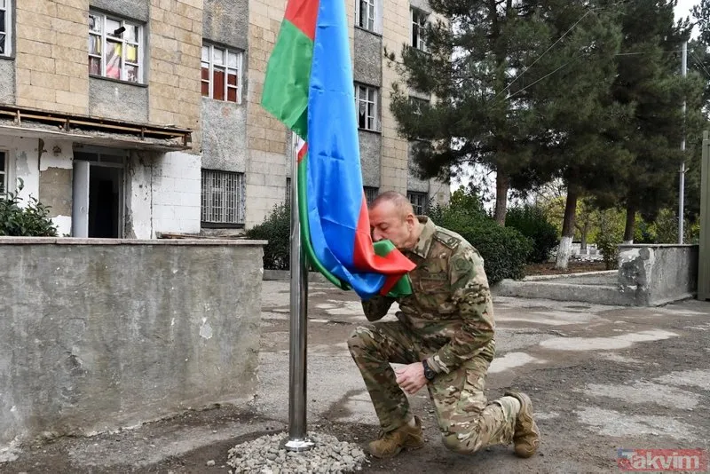 Azerbaycan Cumhurbaşkanı İlham Aliyev, 28 yıl sonra Karabağ'da zafer turu attı