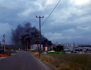 Kocaeli Gebze’de fabrika yangını