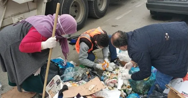 Çöpe yanlışlıkla atılan 2 pırlanta yüzük için belediye ekipleri seferber oldu! Yaşlı kadın büyük sevinç yaşadı