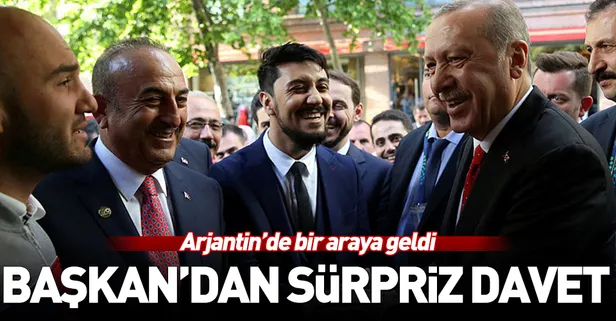 Başkan Erdoğan'dan Arjantin'de gençlerle samimi sohbet