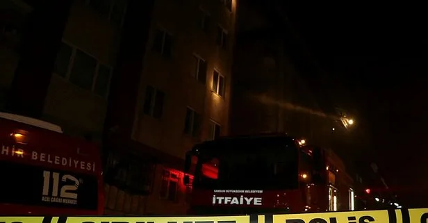 Samsun’da 4 katlı binada yangın! 6 kişi dumandan etkilendi