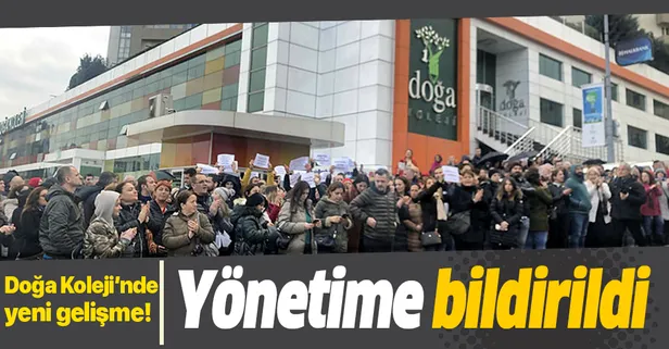 Doğa Koleji'nde flaş gelişme! Öğretmenler iş bıraktıklarını okul yönetimine bildirdi