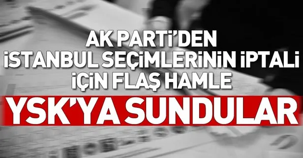 Son dakika: AK Parti’den YSK’ya ek dilekçe