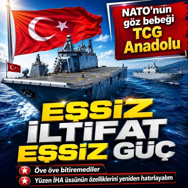 NATOnun göz bebeği TCG Anadolu: Yüzen insansız hava aracı üssü