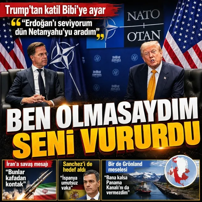 Trump Külliyede konuştu! Netanyahuya Erdoğan ayarı: Ben olmasam seni vururdu | İrana savaş mesajı: Kafadan kontaklar