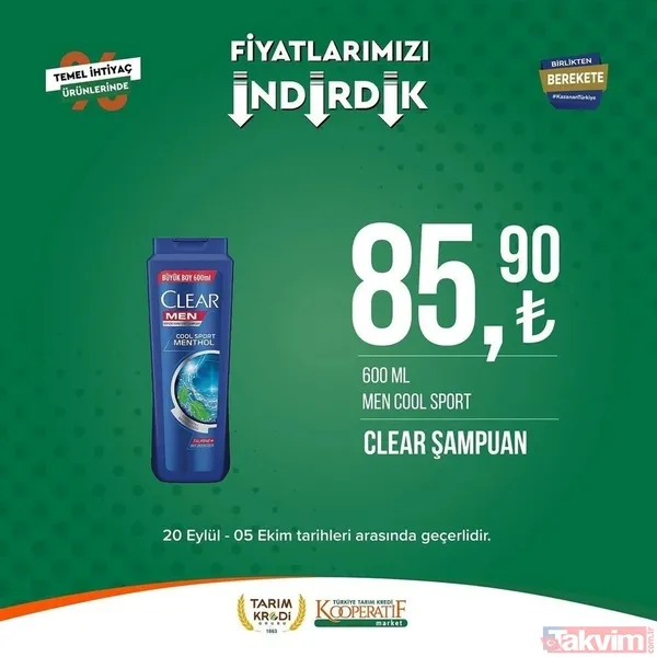 Tarım Kredi 5 Ekim FİYAT LİSTESİ 2023! Kooperatif marketlerinde indirimlerin son günü! Kırmızı mercimek 22.25, tost peyniri 59. 90... - 14