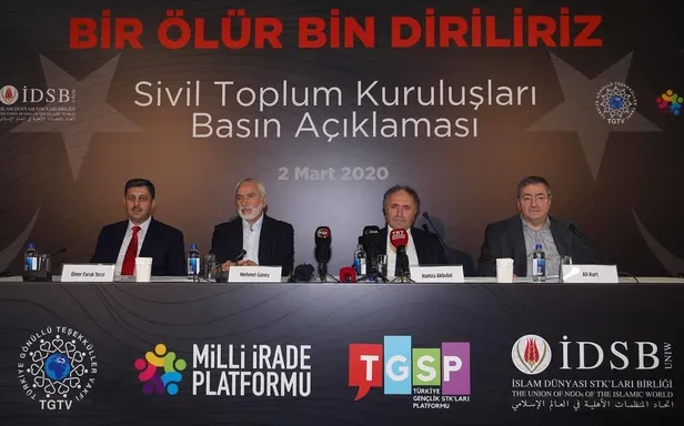 Son dakika: STK'lardan Bahar Kalkanı Harekatı'na destek açıklaması-1