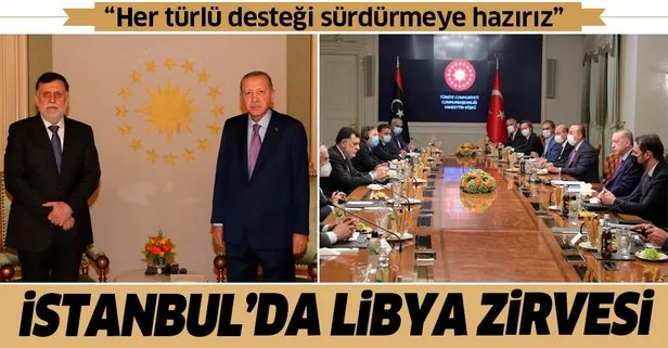Son dakika: Başkan Erdoğan, Libya Başbakanı Serrac’ı kabul etti