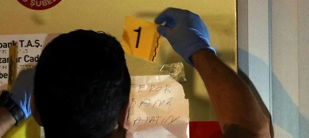 Bankaya bırakılan not polisi alarma geçirdi