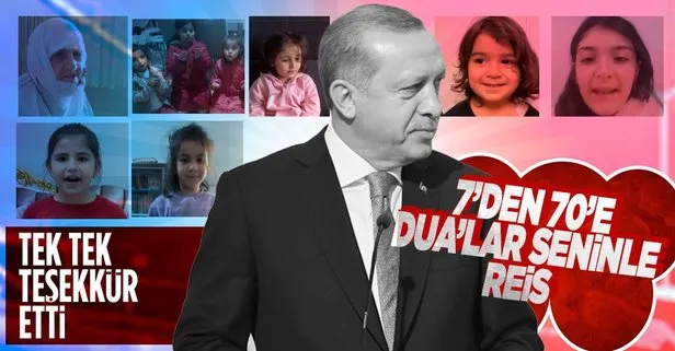 Başkan Erdoğan kendisi için dua eden vatandaşlara tek tek teşekkür etti