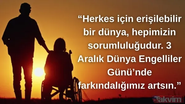 3 Aralık Dünya Engelliler Günü anlamlı ve resimli mesajlar - 7