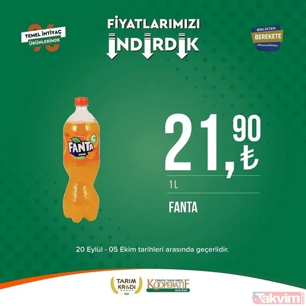 Tarım Kredi 5 Ekim FİYAT LİSTESİ 2023! Kooperatif marketlerinde indirimlerin son günü! Kırmızı mercimek 22.25, tost peyniri 59. 90... - 29