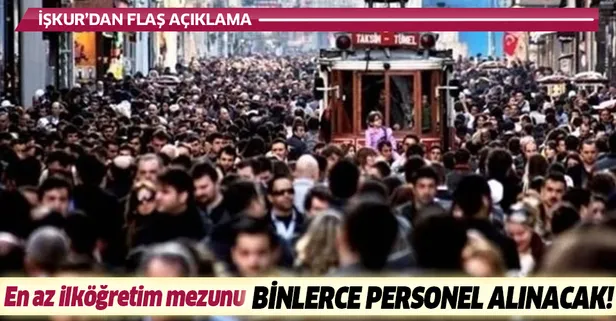İŞKUR en az ilkokul mezunu başvuru şartları nedir? 2019 İŞKUR yeni açık pozisyonlar güvenlik görevlisi ve şoför alımı!