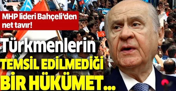 Bahçeli'den Irak'taki Türkmenler hakkında flaş açıklama!