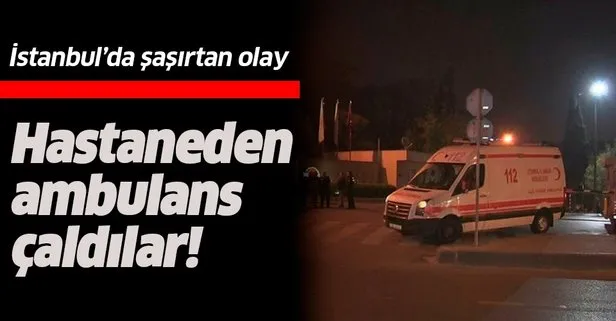 Fatih’te şaşırtan hırsızlık! İstanbul Tıp Fakültesi’nin ambulansı çalındı