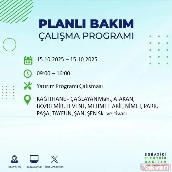 İstanbul Avrupa Yakası Karanlığa Bürünecek! 21 İlçede 9 Saatlik Elektrik Kesintisi - 20
