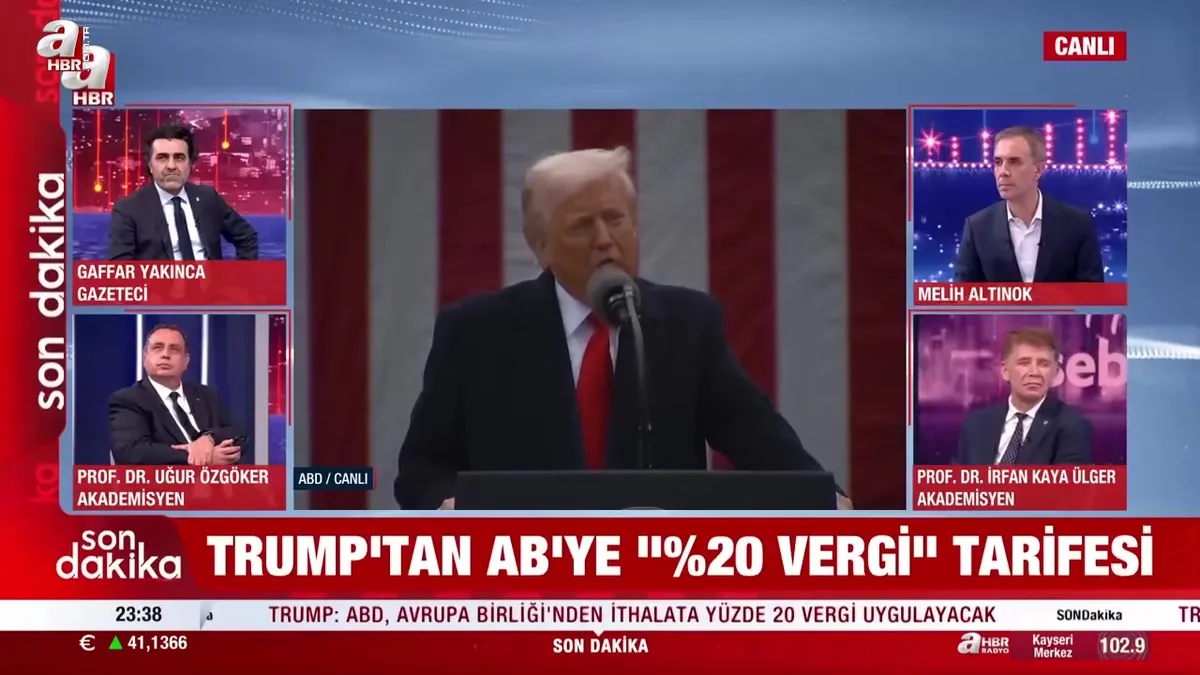 Trump'tan AB'te ''%20 vergi'' tarifesi