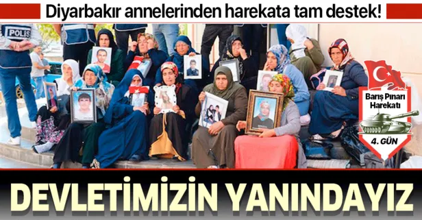Diyarbakır annelerinden Barış Pınarı Harekatı’na destek: Devletimizin yanındayız