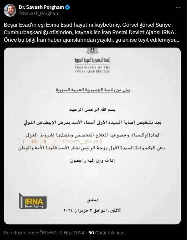 besar-esadin-esi-esma-esad-oldu-mu-iran-haber-ajansi-ortaligi-karistirdi-1717427607902.jpg İran'a yakın hesaplar ölüm iddiasını yaydı