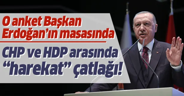 İşte Başkan Erdoğan’ın masasındaki harekat anketi! CHP ile HDP arasında çatlak...