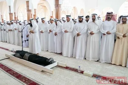 BAE Şeyhinin oğlu Şeyh Halid’in cenazesinde dikkat çeken detay! Evinde ölü bulunmuştu