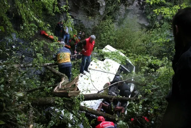 Zonguldak'ta feci kaza!-1