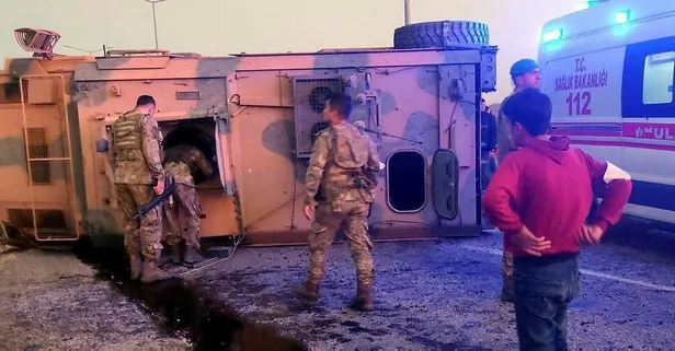 Siirt'te kaza! Askeri araç devrildi
