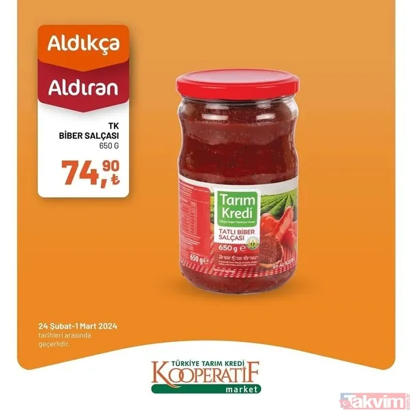Tarım Kredi 4 Mart 2024 fiyat listesi geldi! Kooperatif market 5 üründe fiyatları az evvel indirdi! 14,90 TL'ye düştü! Dana kıyma, bonfile, yoğurt... - 22