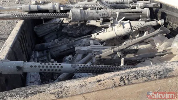 YPG'li hainler ABD'nin TIR'larla gönderdiği silahları bırakıp kaçtılar! - 1